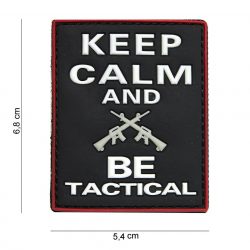 Emblema 3D Keep calm and be tactic
