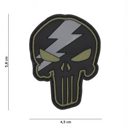 Emblema 3D Punisher verde