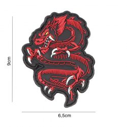 Emblema 3D Dragon rosu