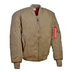 Geaca pilot MA1 bomber - bej