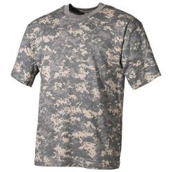 Tricou camuflaj digital gri