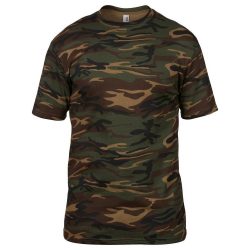 Tricou camuflaj padure - woodland