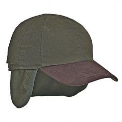 Sapca groasa cu protectie urechi- verde/portocaliu