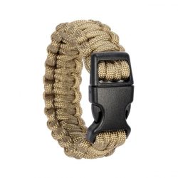 Bratara supravietuire paracord coyote - 20 cm