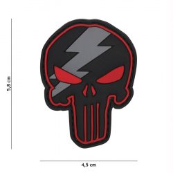 Emblema 3D Punisher rosu