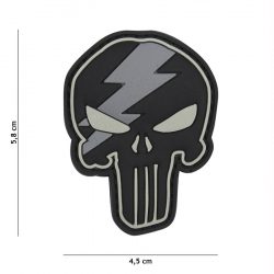 Emblema 3D Punisher gri