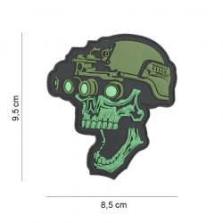 Emblema 3D Night vision skull