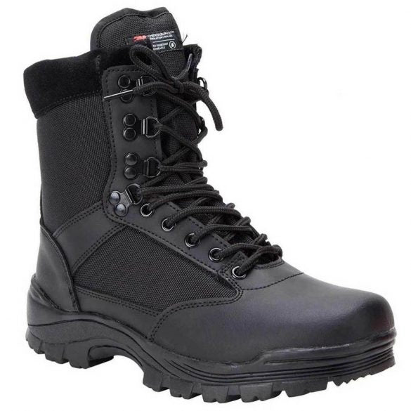 Bocanci militari tactici cu fermoar - negru