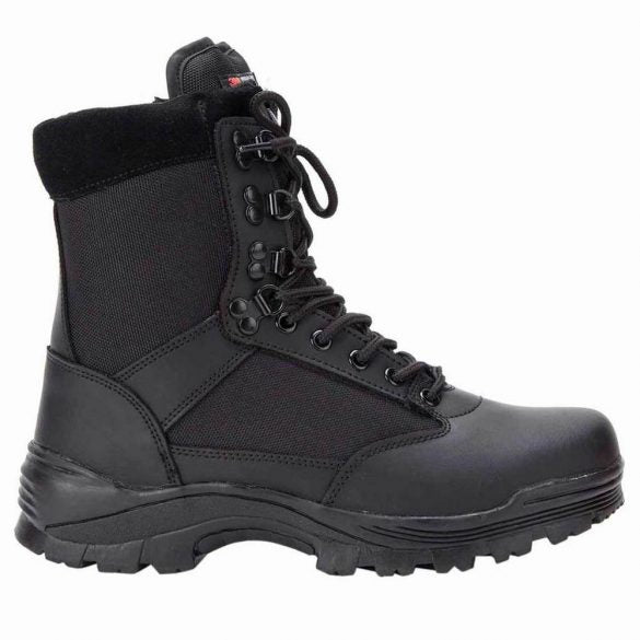 Bocanci militari tactici cu fermoar - negru