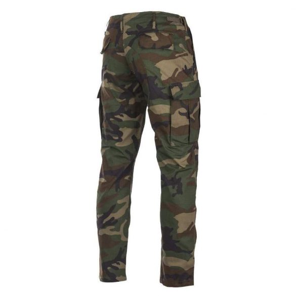 Pantaloni cargo Mil-Tec Slim Fit ripstop BDU- woodland