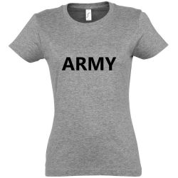 Tricou de dama Army gri